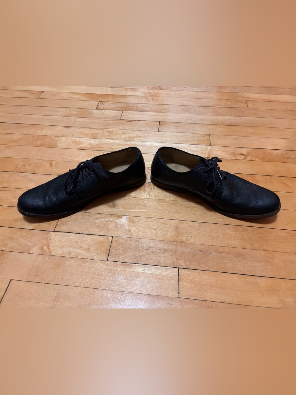 Men's Black Pebbled Leather Sebago Derby Shoes